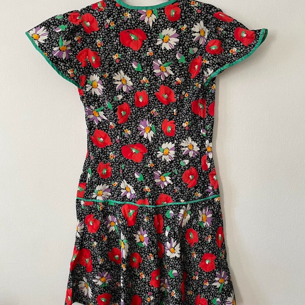 Vintage Floral Mini Dress - Picture 4 of 4
